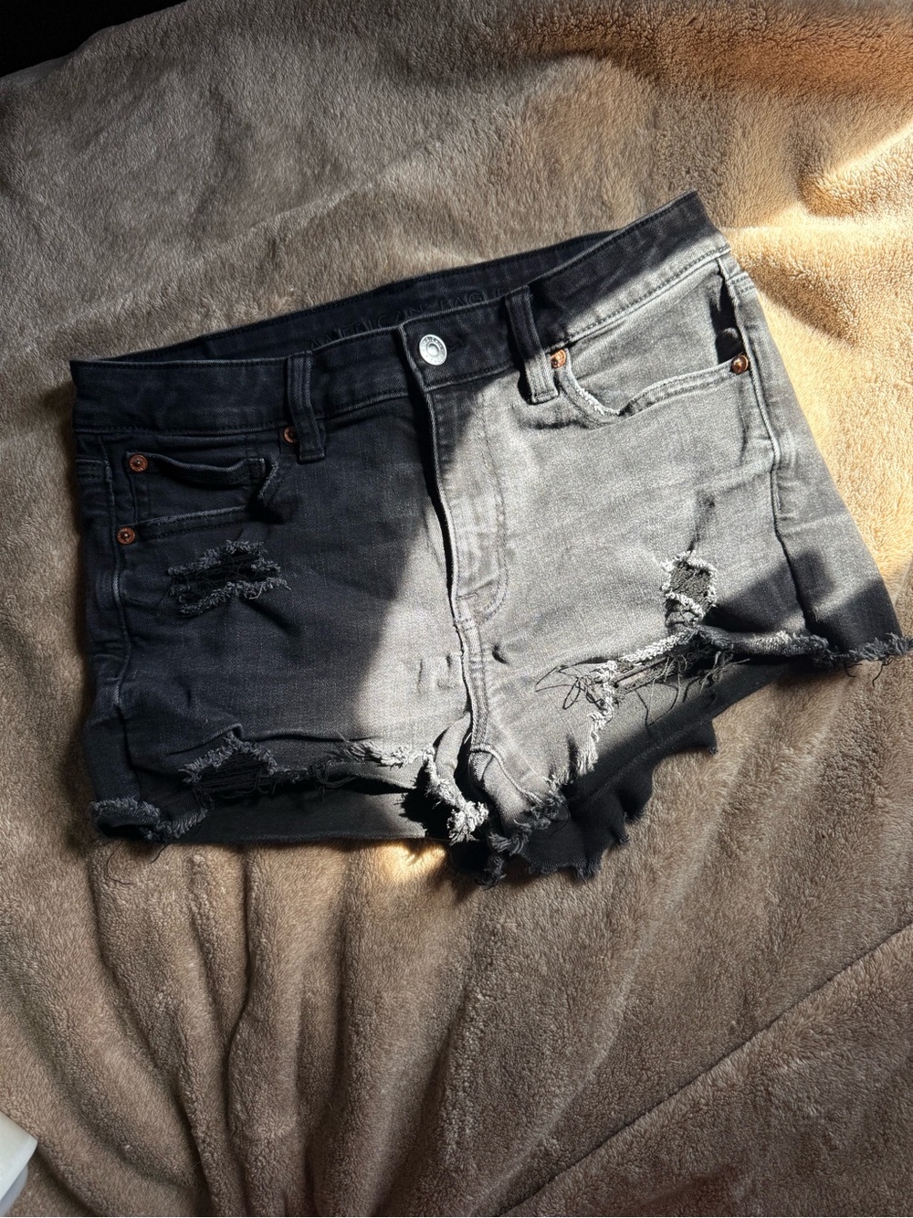 American Eagle Outfitters Black Denim Shorts